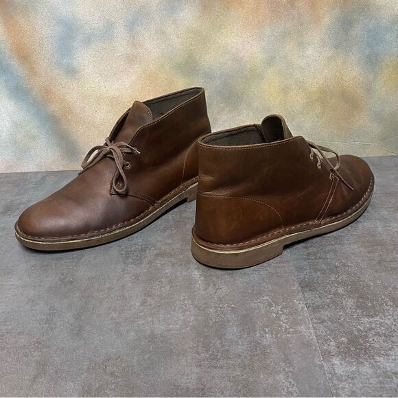 Clarks Classic Leather Brown Chukka Boots Men\'s Size 10M main image 7
